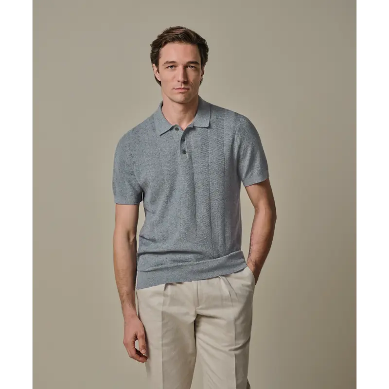 ppxd10003b Blue2 Profuomo Polo PPXD10003b Blauw