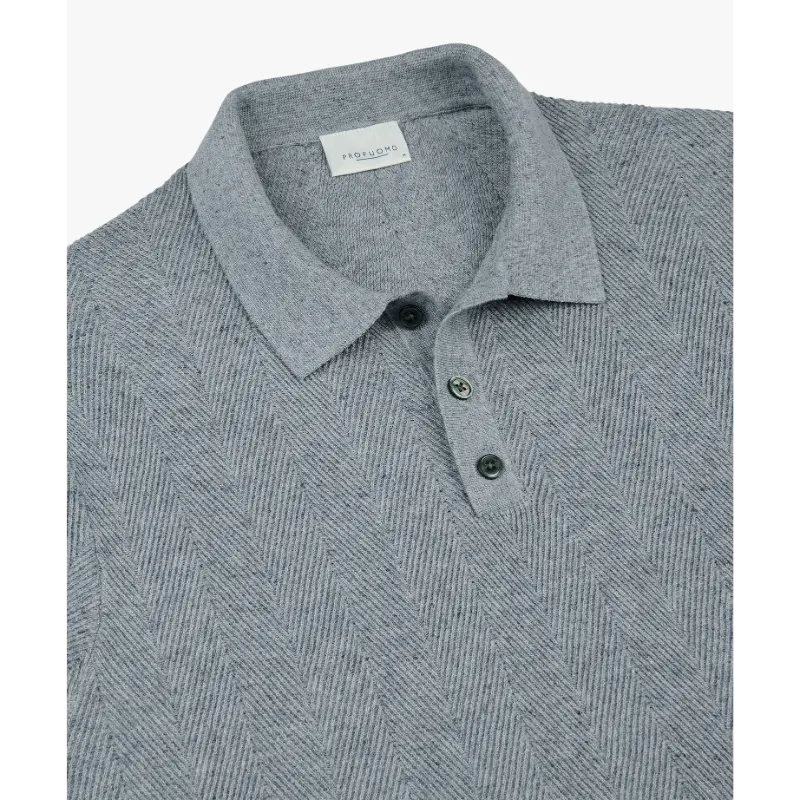 ppxd10003b Blue3 Profuomo Polo PPXD10003b Blauw