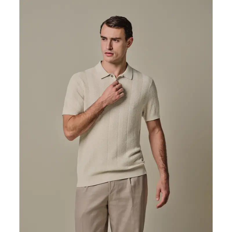 ppxd10003d Raw White4 Profuomo Polo PPXD10003d Off-White