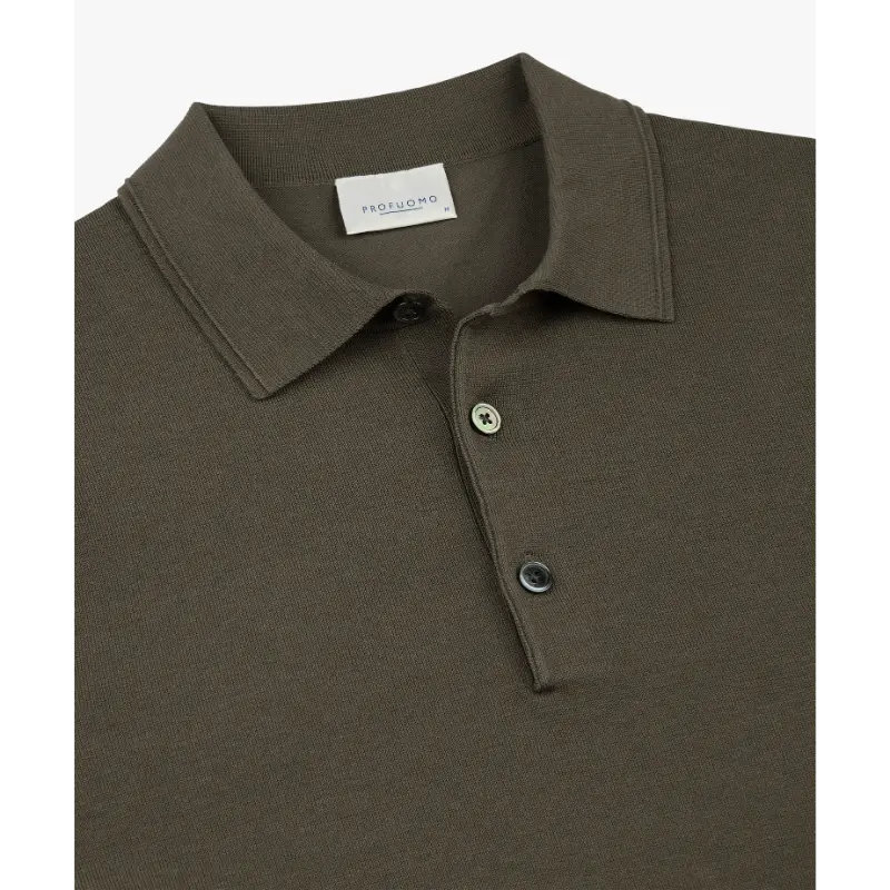 ppxd10007b Brown3 Profuomo Luxury Polo PPXD10007b Bruin