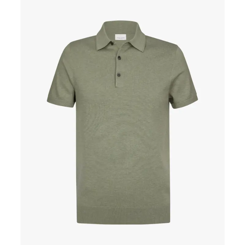 ppxd10007d Mid Green1 Profuomo Luxury Polo PPXD10007d Groen