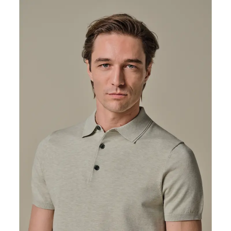 ppxd10007e Light Green3 Profuomo Polo PPXD10007e Licht Groen