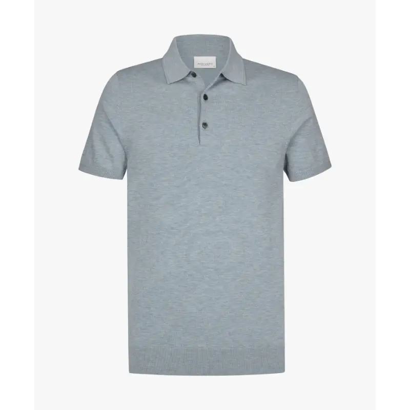 ppxd10007g Blue1 Profuomo Luxury Polo PPXD10007g Blauw