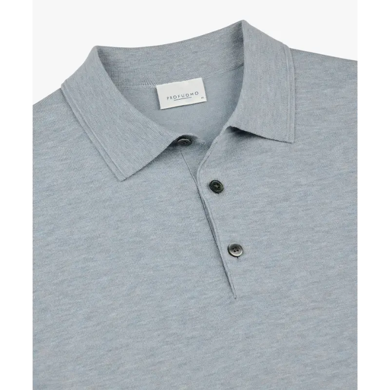 ppxd10007g Blue3 Profuomo Luxury Polo PPXD10007g Blauw