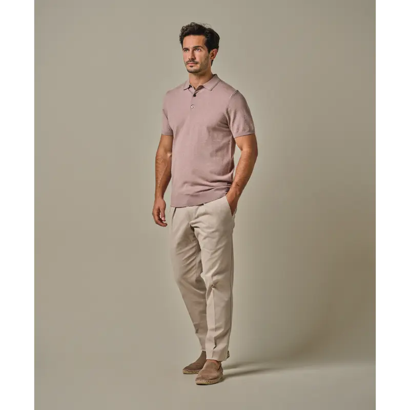 ppxd10007i Dark Pink2 Profuomo Luxury Polo PPXD10007i Roze