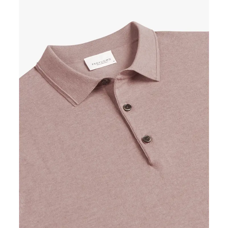 ppxd10007i Dark Pink3 Profuomo Luxury Polo PPXD10007i Roze
