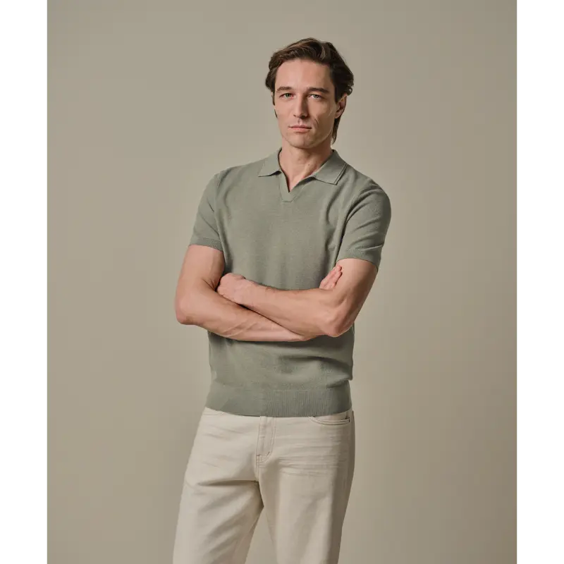 ppxd10009d Mid Green2 Profuomo Polo PPXD10009d Groen