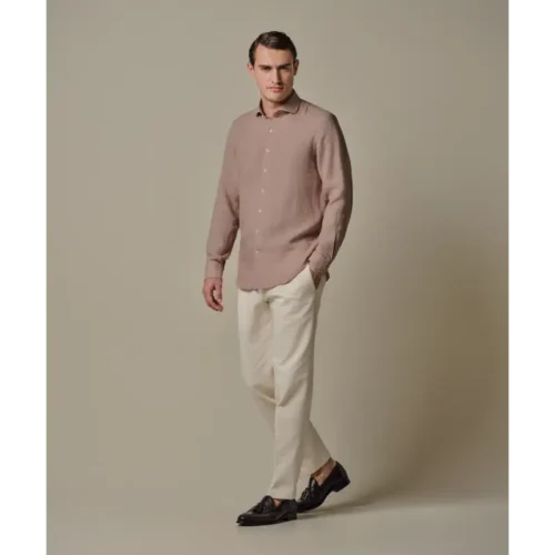 ppxh10017n Dark Pink2 Profuomo Overhemd PPXH10017n Roze