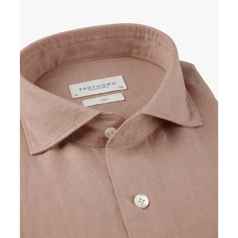 ppxh10017n Dark Pink3 Profuomo Overhemd PPXH10017n Roze