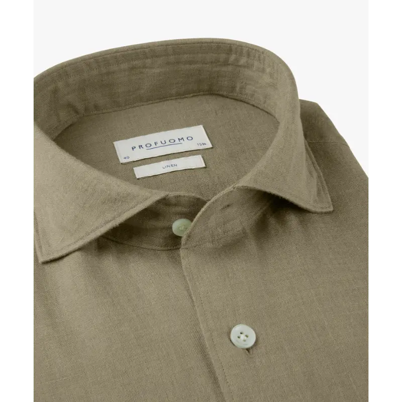 ppxh10017p Mid Green3 Profuomo Overhemd PPXH10017p Groen