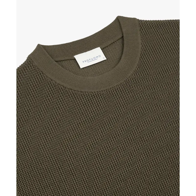 ppxt10011b Light Brown3 Profuomo T-Shirt PPXT10011b Bruin