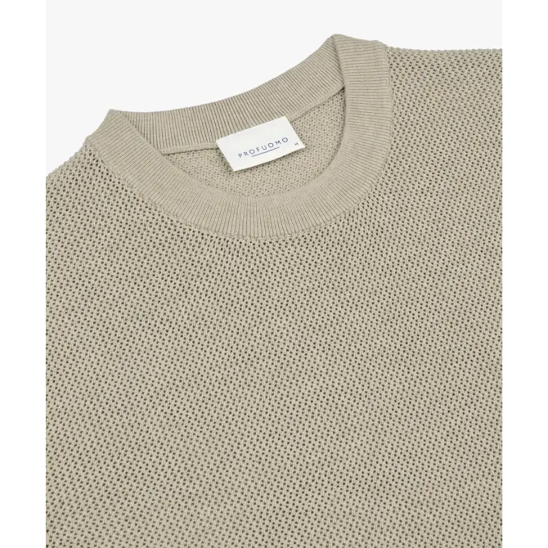 ppxt10011e Beige3 Profuomo T-Shirt PPXT10011e Beige