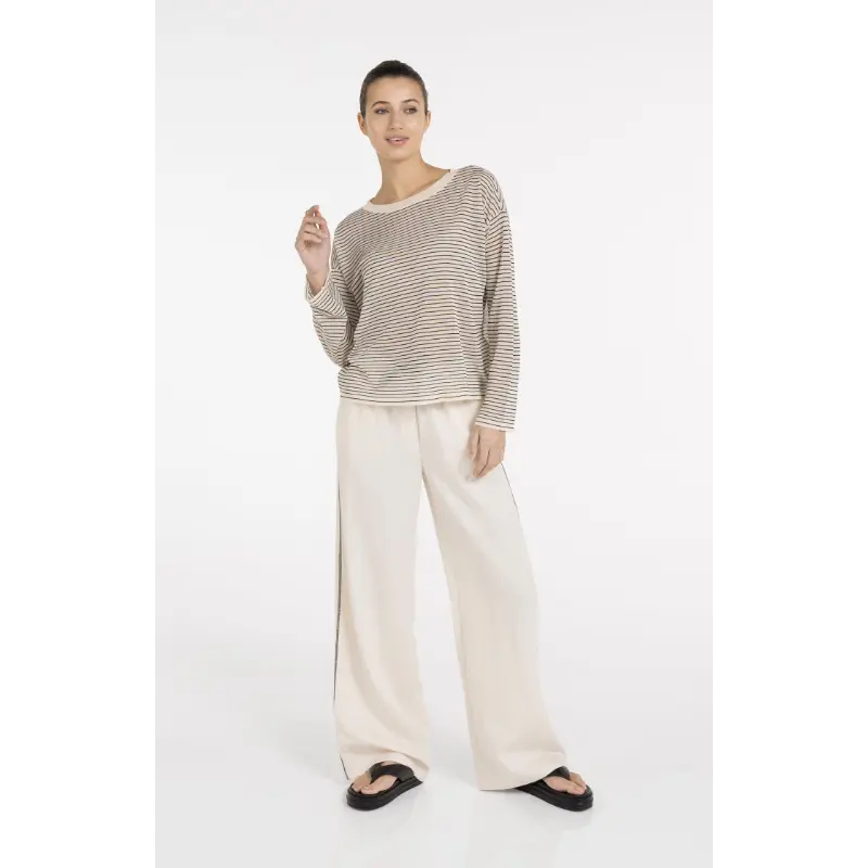 01-000589-605 Beige7 Yaya Trui 01-000589-605 990581 Ecru dessin