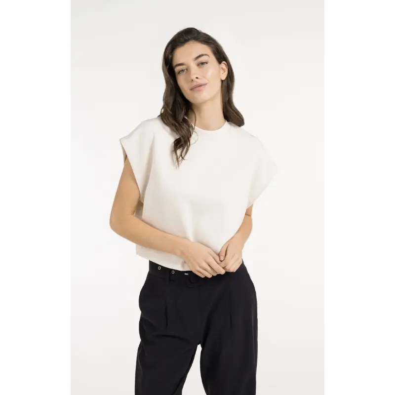 01-109121-605 Off White01 Yaya Sweater 01-109121-605 99067 Off-White