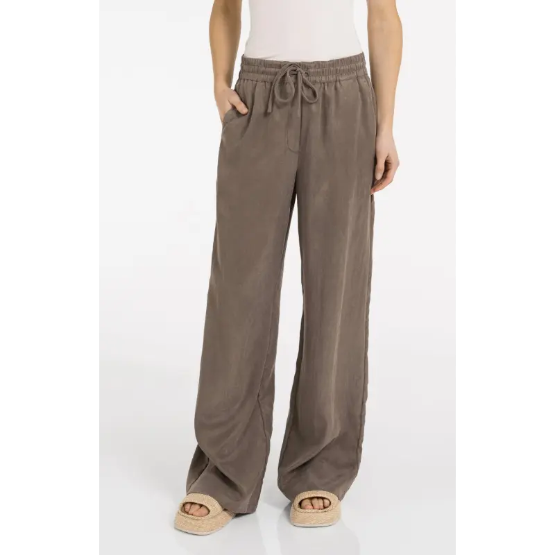 01-301261-605 Washed Brown01 Yaya Broek 01-301261-605 99070 Bruin