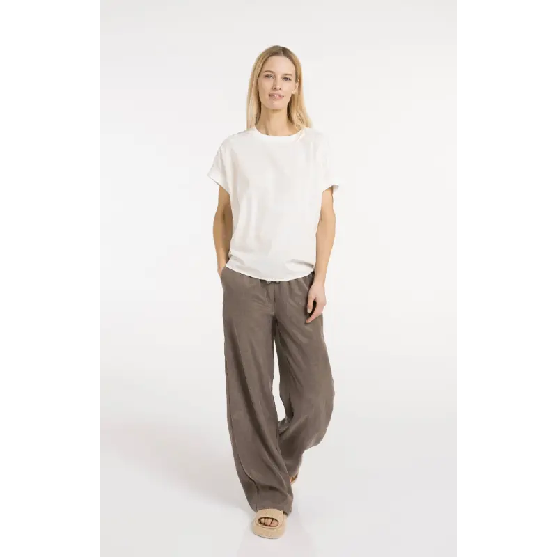 01-301261-605 Washed Brown09 Yaya Broek 01-301261-605 99070 Bruin