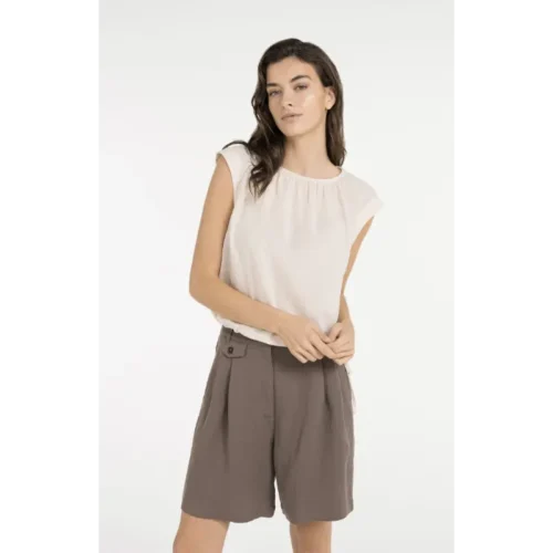 01-701370-605 Off White6 Yaya Top 01-701370-605 99067 Off-White