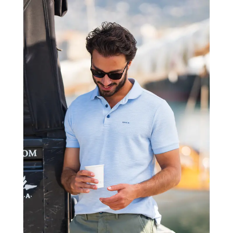 26CN151_2633 NZA Polo 26CN151 2633 Lichtblauw