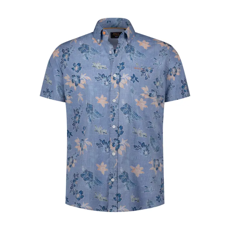 26CN543S_2616_A NZA Overhemd 26CN543s 2616 Navy