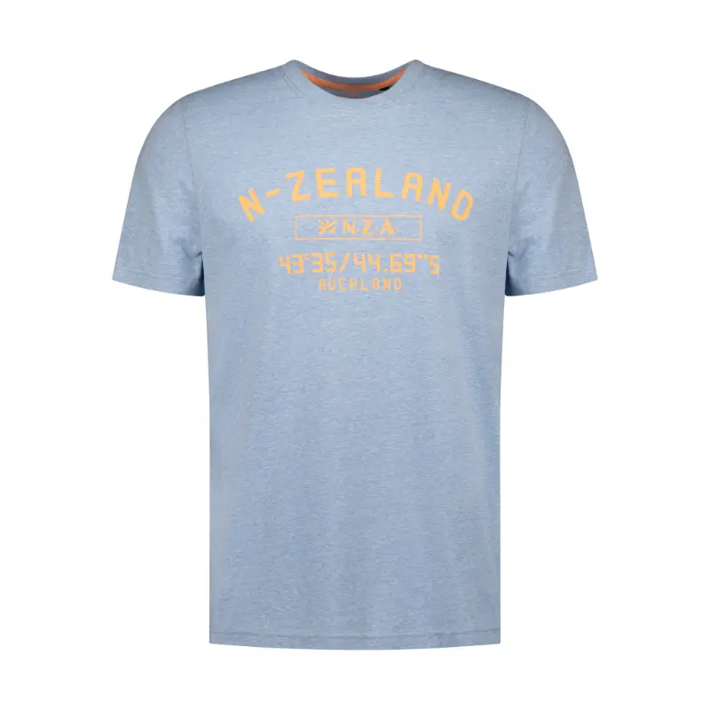 26CN720_2665_A NZA T-Shirt 26CN720 2665 Lichtblauw