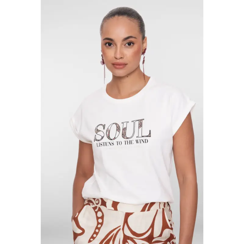 62370-41 Off White1 Geisha T-Shirt 62370-41 10 Off-white