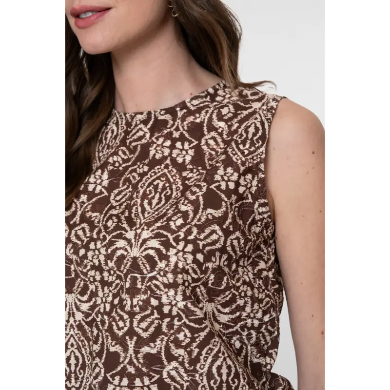 63388-70 Brown2 Geisha Top 63388-70 775 Brown
