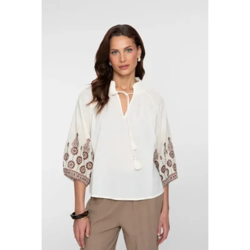 63434-268 Geisha Blouse 63434-26 10 Off-White