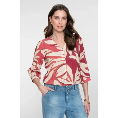 63443-20 Raspberry1 Geisha Blouse 63443-20 451 Multicolour