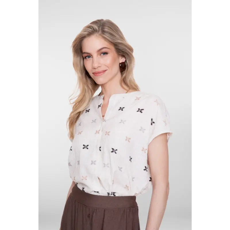 63444-20 Off White08 Geisha Blouse 63444-20 720 Off-White