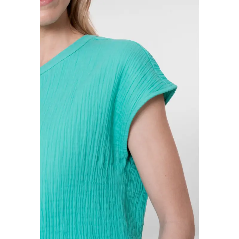 63462-20 Aqua02 Geisha Blouse 63462-20 602 Aqua