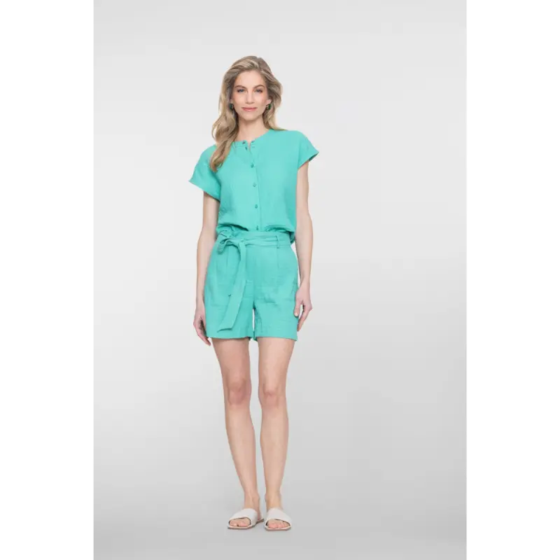 63462-20 Aqua07 Geisha Blouse 63462-20 602 Aqua
