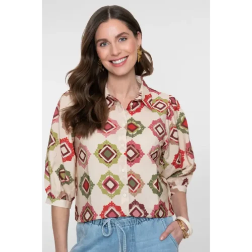 63480-206 Geisha Blouse 63480-20 718 Multicolour
