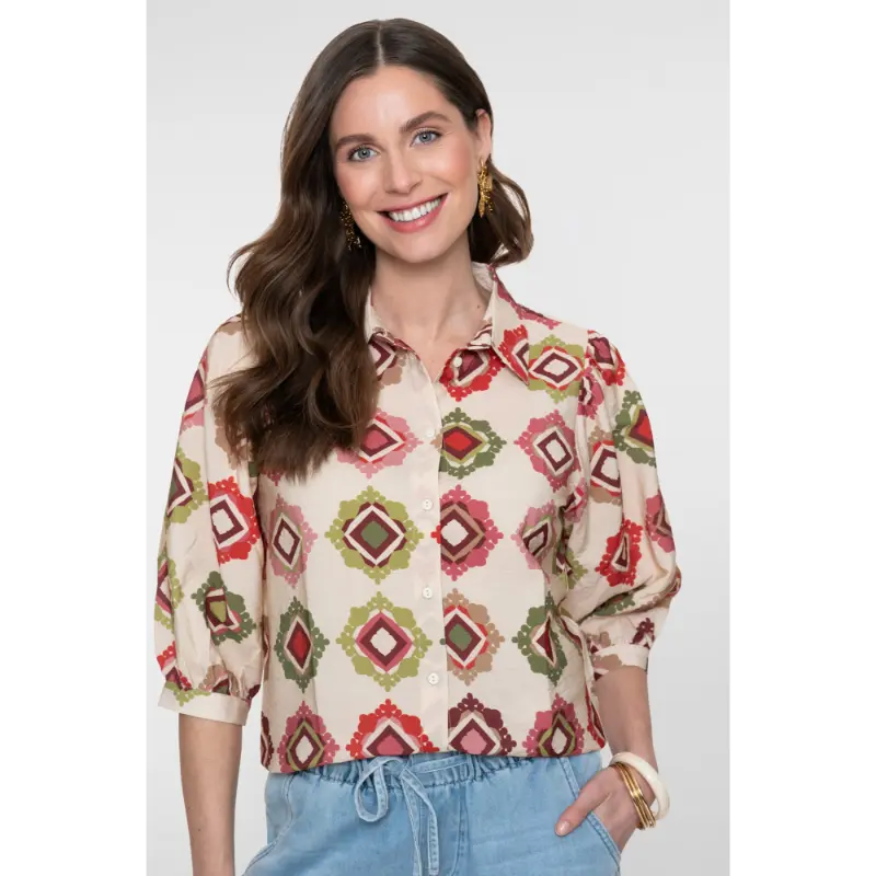 63480-206 Geisha Blouse 63480-20 718 Multicolour