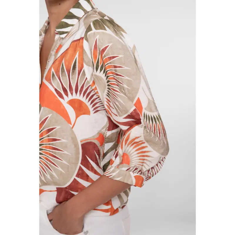 63483-20 Orange2 Geisha Blouse 63483-20 250 Multicolour