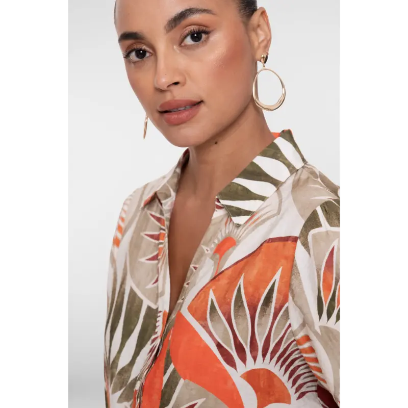 63483-20 Orange5 Geisha Blouse 63483-20 250 Multicolour