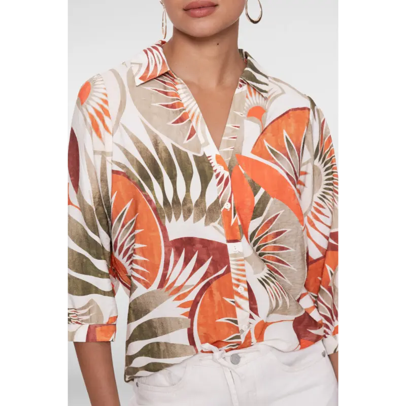 63483-20 Orange6 Geisha Blouse 63483-20 250 Multicolour