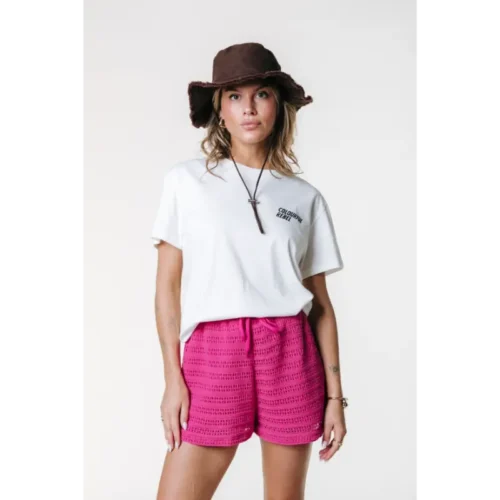 Colourful Rebel T-Shirt Sweet Cherry WT117808 118 White
