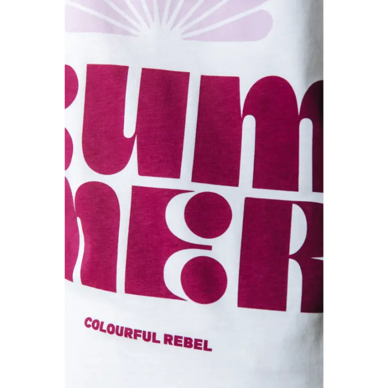 Colourful-Re_High-Summer-2026_118_WT117813_4 Colourful Rebel T-Shirt Summer Shell WT117813 118 White