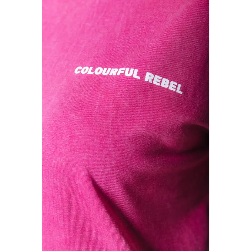 Colourful-Re_High-Summer-2026_619_WT117815_4 Colourful Rebel T-Shirt Oasis WT117815 619 Dark Fuchsia