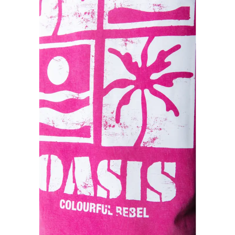 Colourful-Re_High-Summer-2026_619_WT117815_5 Colourful Rebel T-Shirt Oasis WT117815 619 Dark Fuchsia