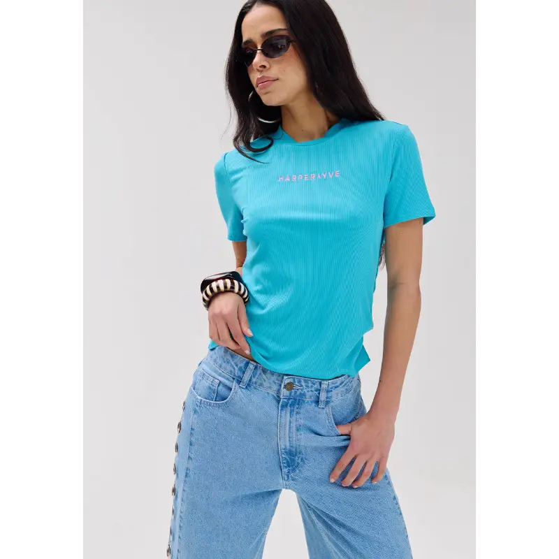 Harper-&-Yve_Summer-2026_441_HS6P415_3 Harper&Yve T-Shirt Cammy HS6p415 441 Baby Blue