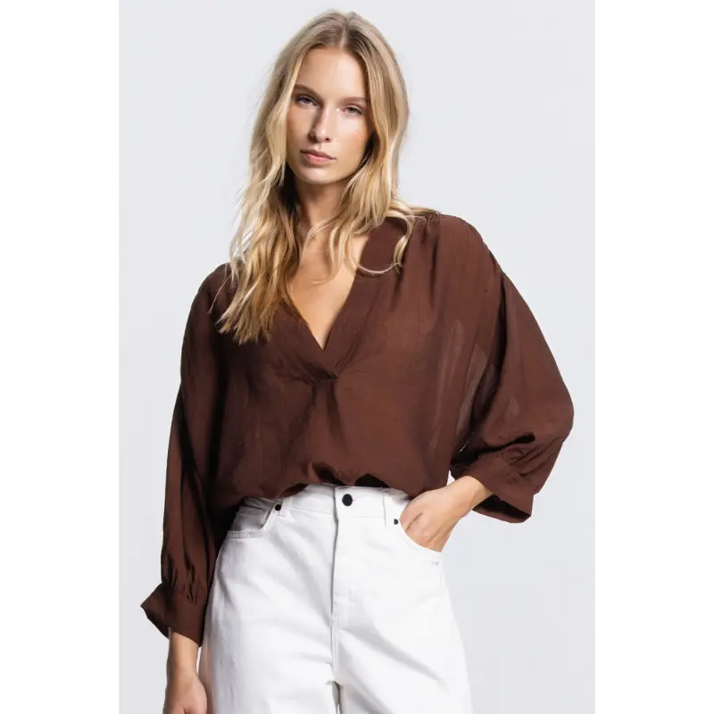 JANSEN-Amste_Zomer-26-drop-4_540_PEM-SS26.4 Jansen Amsterdam Blouse Pem SS26.4 540 Brown