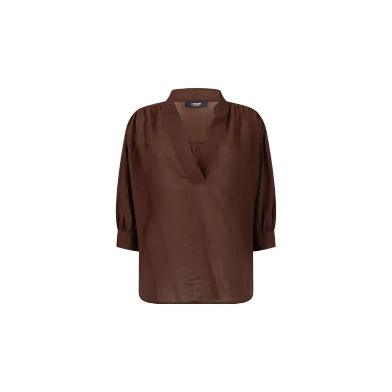 JANSEN-Amste_Zomer-26-drop-4_540_PEM-SS26.4_2 Jansen Amsterdam Blouse Pem SS26.4 540 Brown