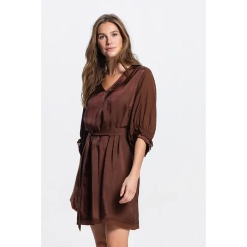 JANSEN-Amste_Zomer-26-drop-4_540_POLLY-SS26.4_3 Jansen Amsterdam Jurk Polly SS26.4 540 Bruin