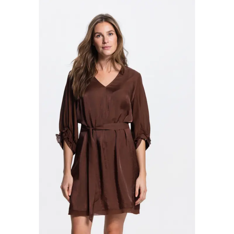 JANSEN-Amste_Zomer-26-drop-4_540_POLLY-SS26.4_5 Jansen Amsterdam Jurk Polly SS26.4 540 Bruin