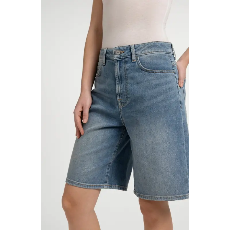 01-321042-606 Mid Blue Denim06 Yaya Short 01-321042-606 99025 Mid Blue Denim