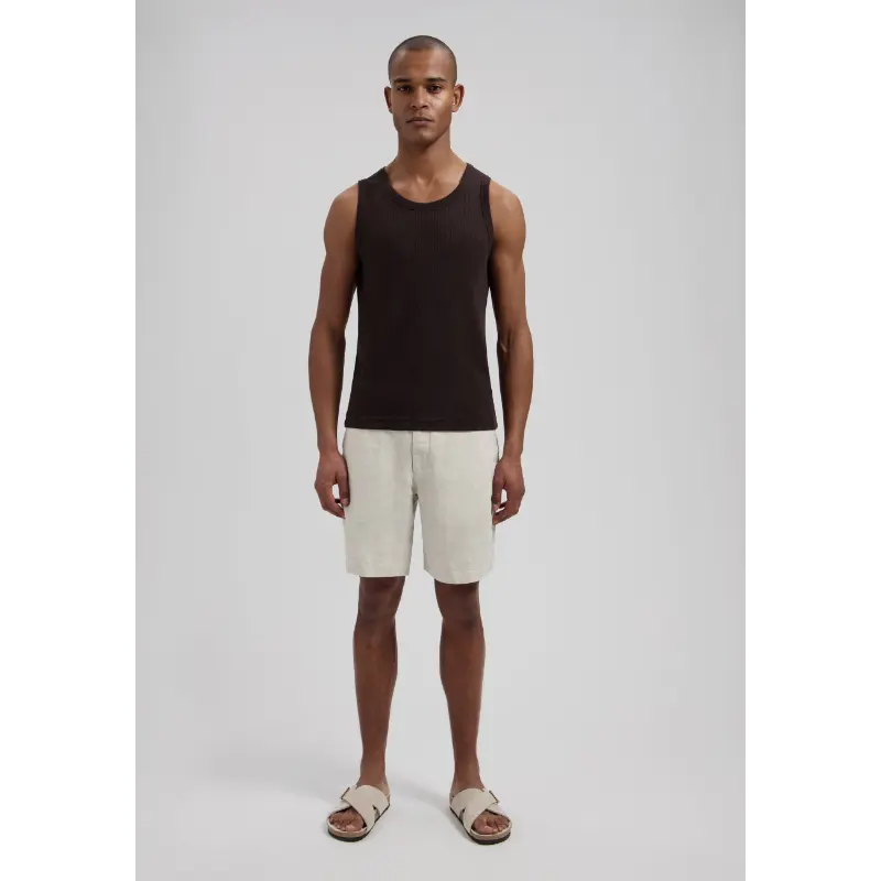 515558 Sand Melange4 Dstrezzed Short Logan 515558-ss26 253 Sand Melange