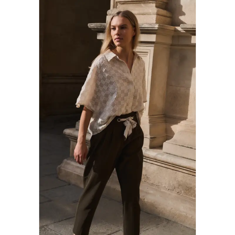 L_26W_01-201230-607_99079_01-301266-607_90840-017-84515 Yaya Blouse 01-201230-607 99079 Beige