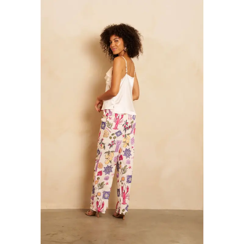 Lofty-Manner_spring_summer_2026_original_Top Jasmine RE09.1 Off White + Trouser Luca RE38 Multi Element Print 3 Lofty Manner Broek Luca RE38 827 Multicolour