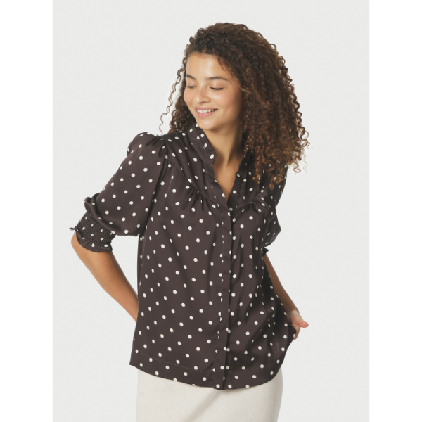 168484_676_2 Neo Noir Blouse Diana Dot 168484 D. Bruin